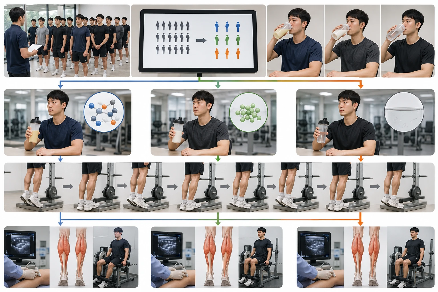 36명이 받은 편심성 종아리 운동 내용을 정리한 본문 이미지