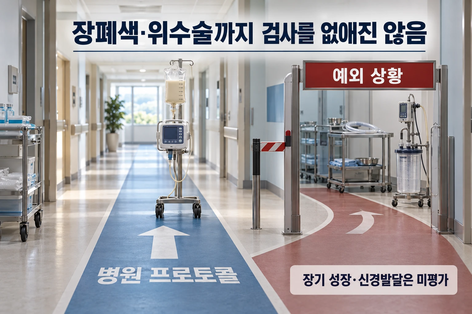 중환자실 아이의 위 잔여량 검사, 6시간마다 재지 않아도 영양 공급은 나아졌습니다 연구 결과와 적용 한계를 보여주는 5번째 인포그래픽