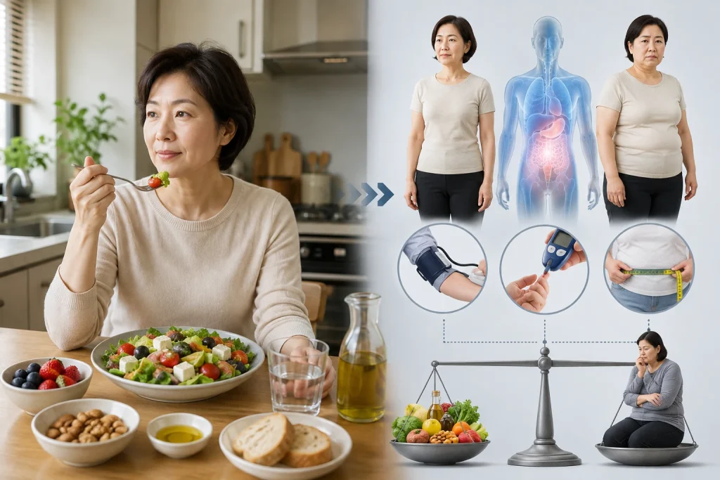 지중해식 식단 점수가 높으면 대사증후군을 막을 수 있을까