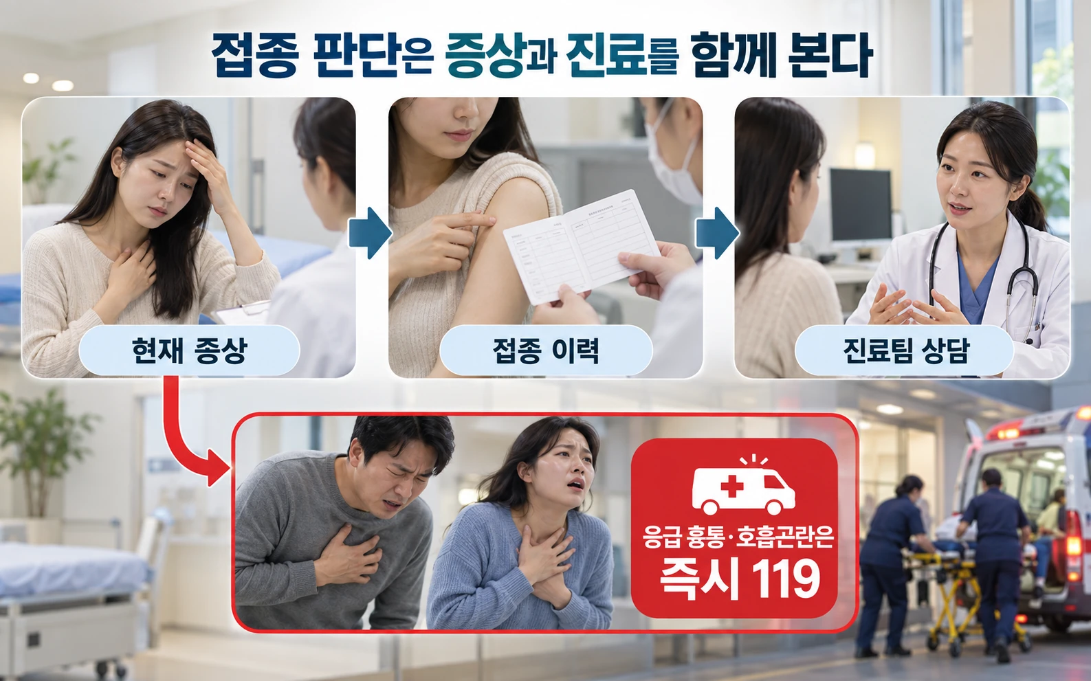 접종을 고민할 때 확인할 순서의 근거와 적용 범위