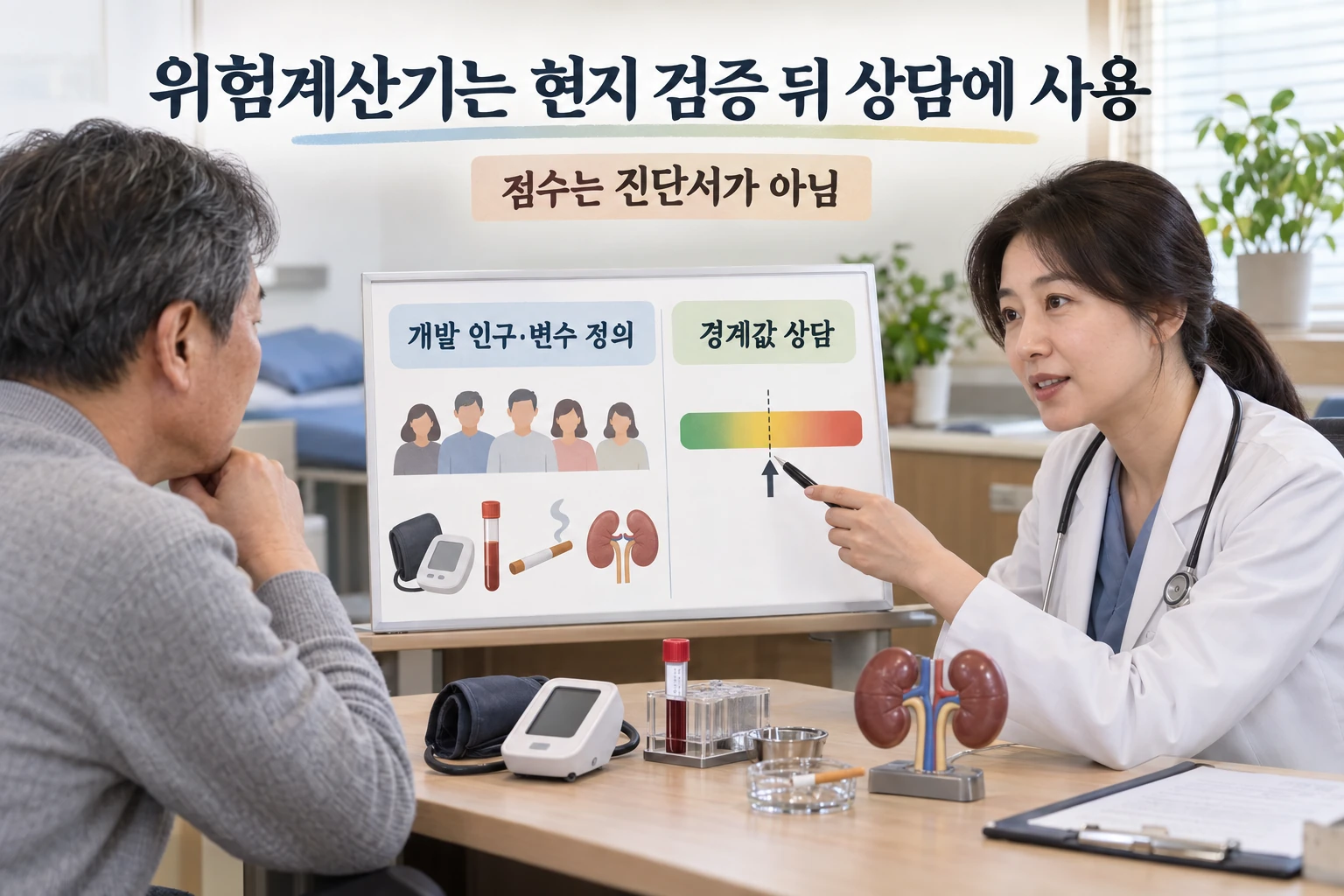 당뇨 심혈관 위험계산기, 다른 나라 공식을 그대로 써도 될까 연구 결과와 적용 한계를 보여주는 4번째 인포그래픽
