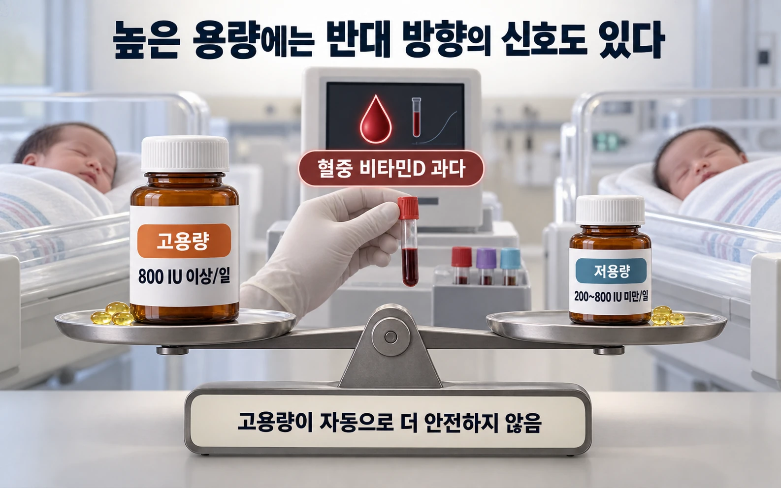높은 용량에는 반대 방향의 신호도 있다의 연구 근거와 적용 범위