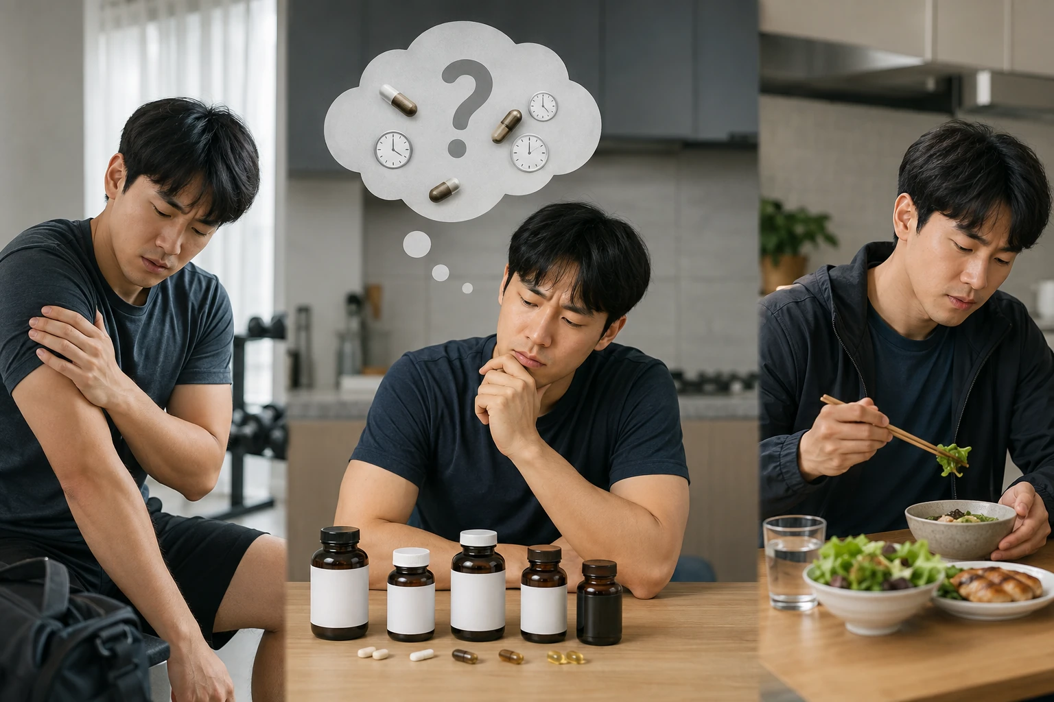 언제 무엇을 먹을지도 정해지지 않았다