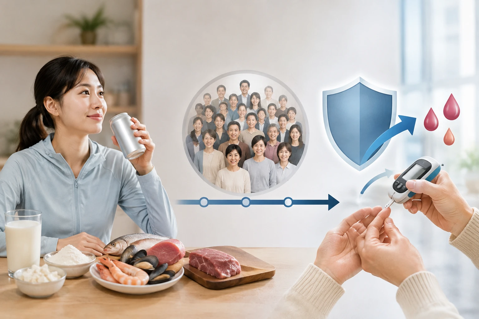타우린을 많이 먹으면 당뇨를 막을까, 4만7천 명 추적의 답 핵심 내용을 보여주는 대표 이미지