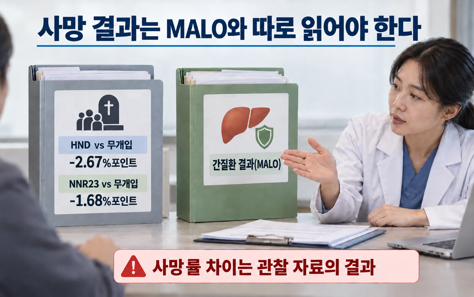 사망 결과는 간질환 결과와 따로 읽어야 한다의 연구 근거와 적용 범위