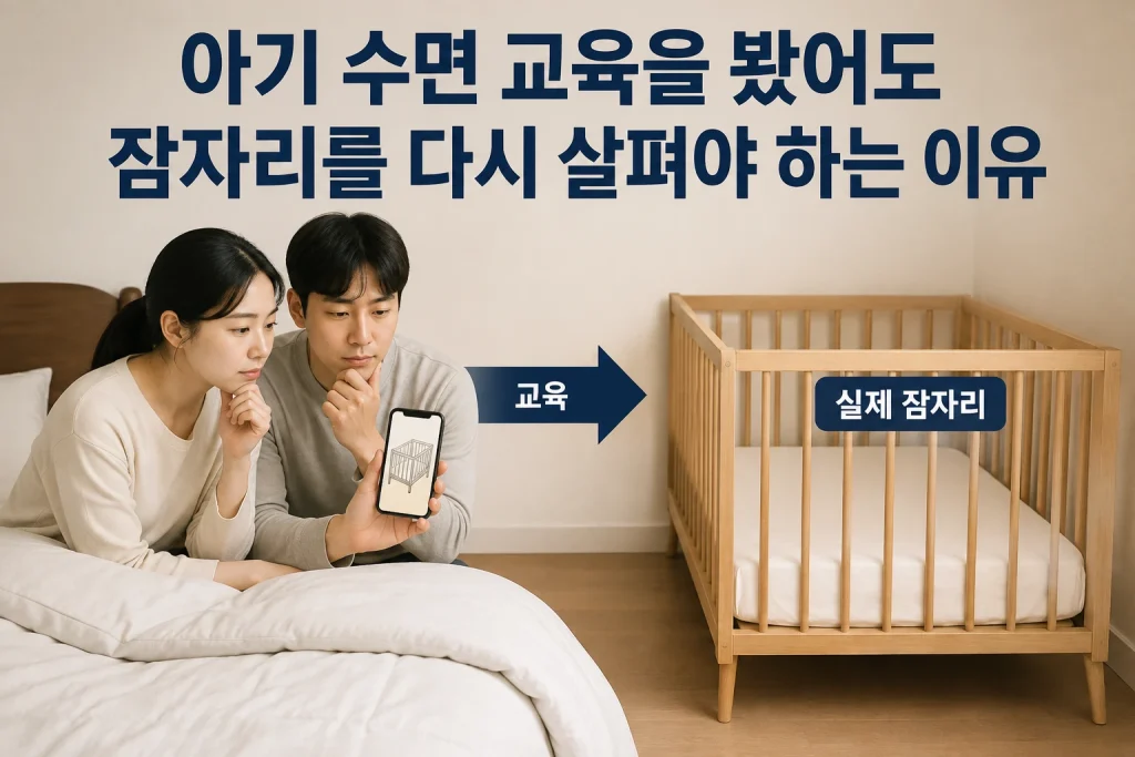 아기 수면 교육을 봤어도 잠자리를 다시 살펴야 하는 이유의 비교와 판단 기준