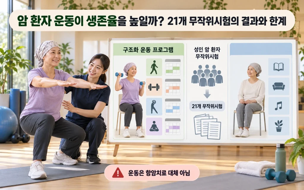 암 환자의 운동과 생존 결과 연구