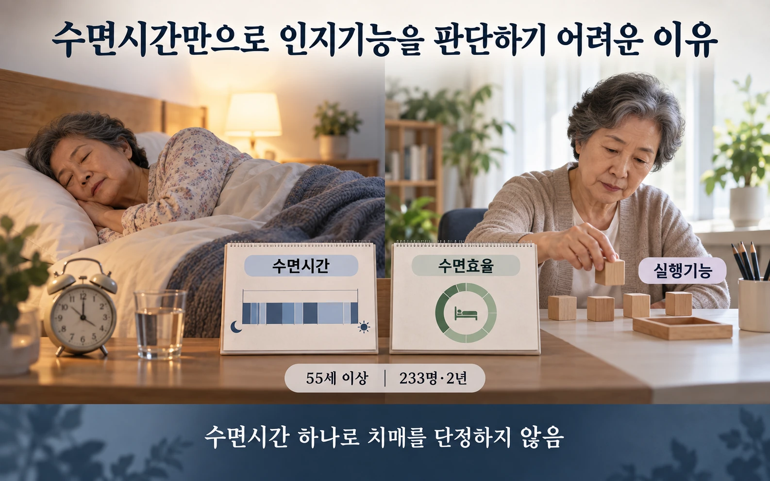 수면시간과 인지기능 해석의 한계