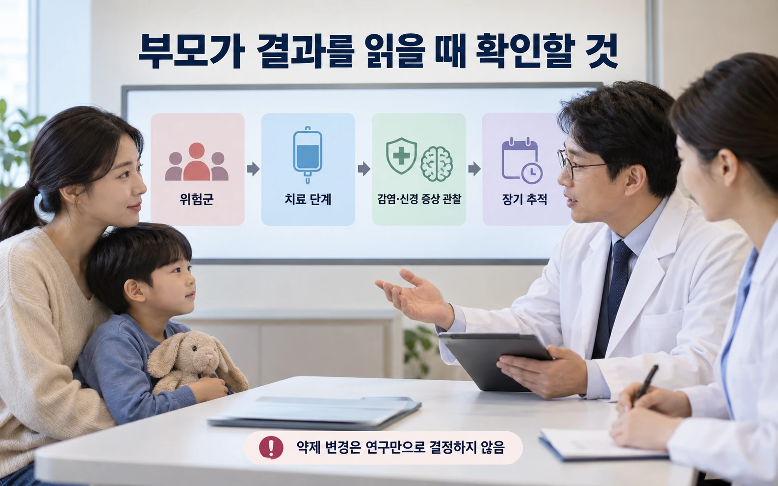 부모가 결과를 읽을 때 확인할 것의 연구 근거와 적용 범위
