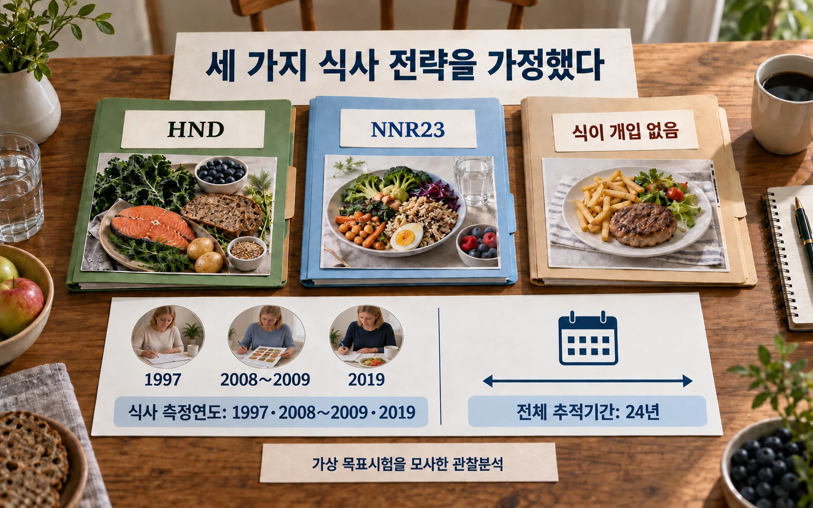 세 가지 식사 전략을 가정했다의 연구 근거와 적용 범위