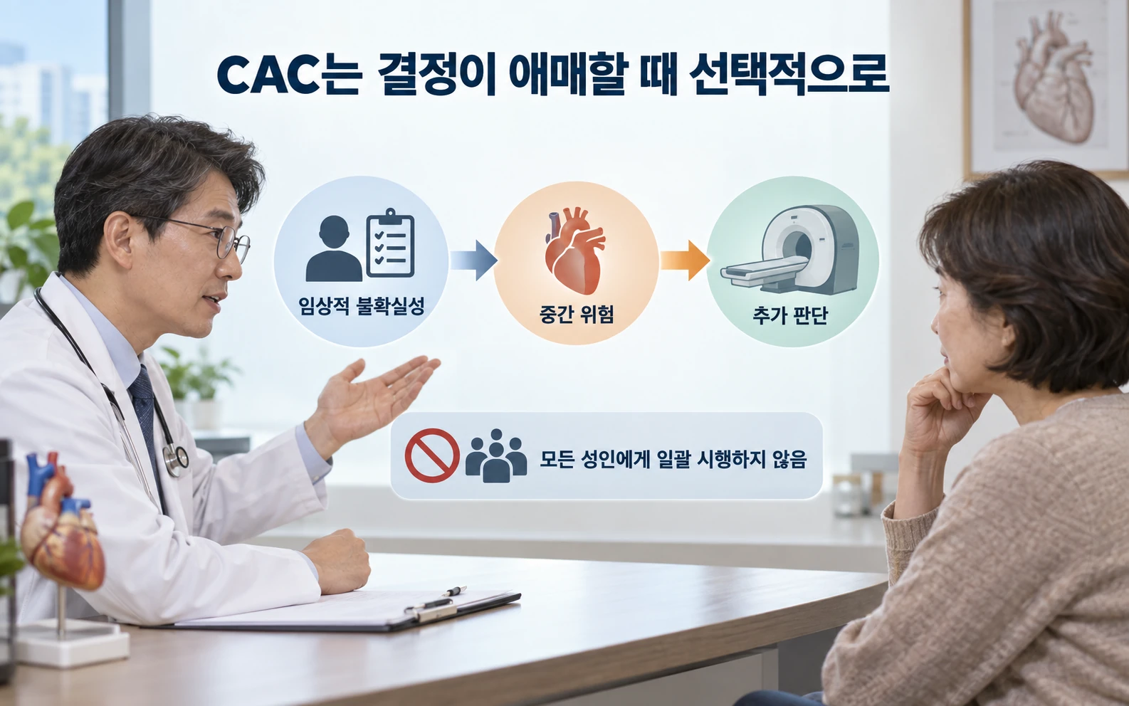 CAC는 결정이 애매할 때 선택적으로