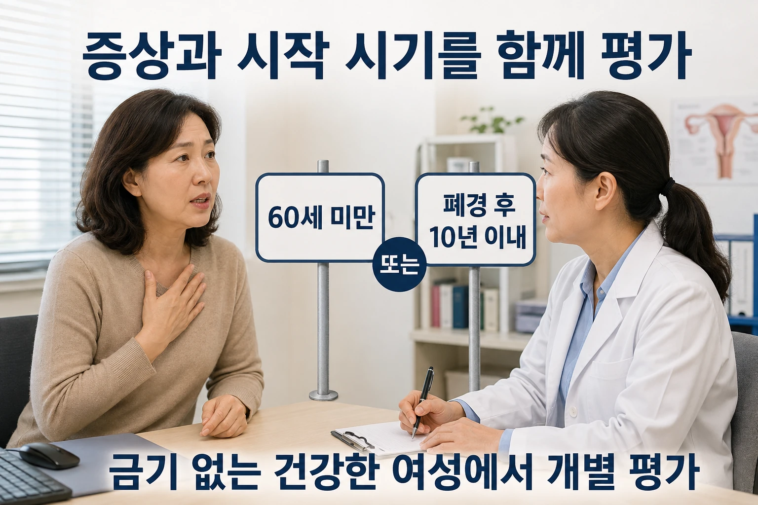 증상을 줄이기 위한 치료의 비교와 판단 기준