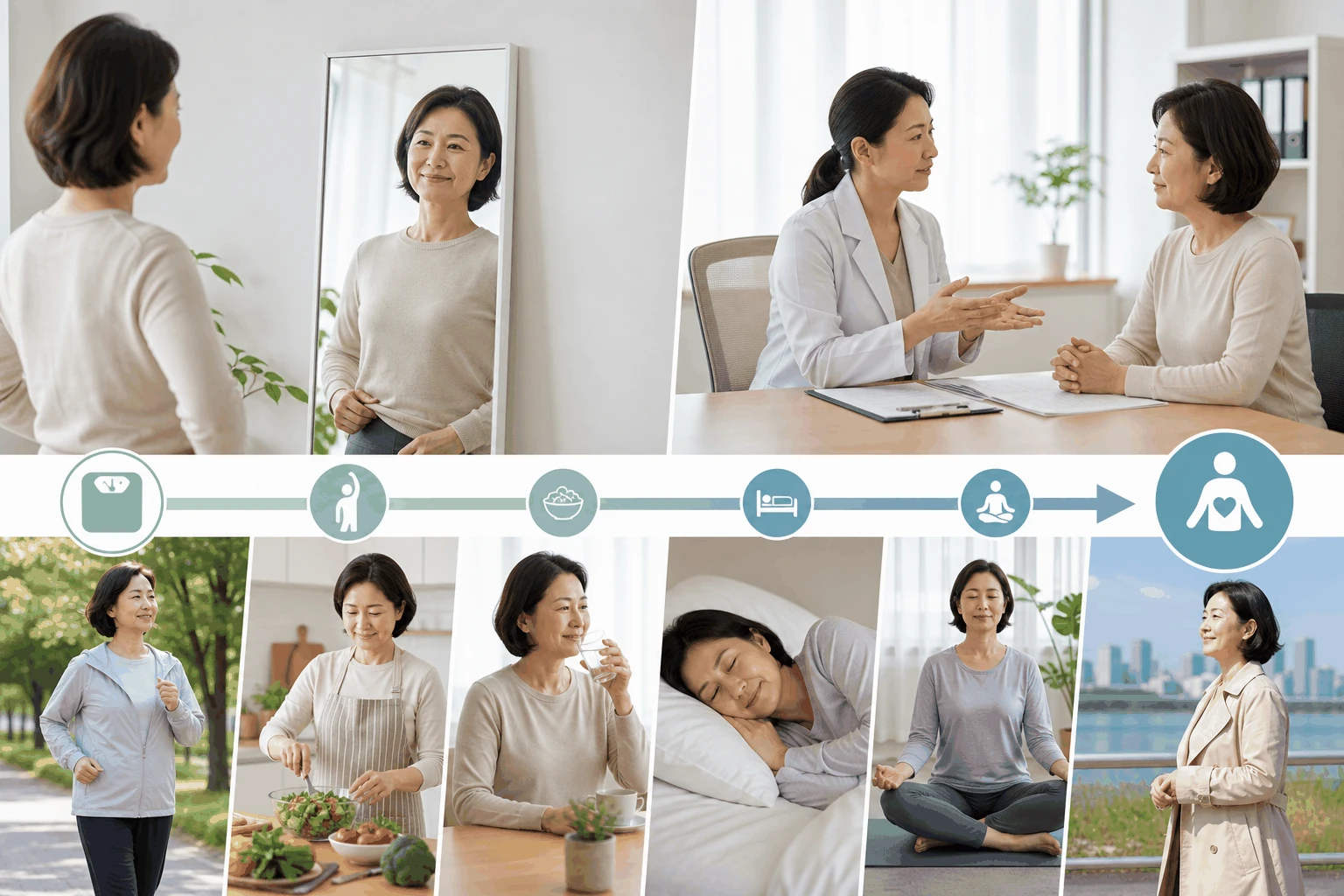 5kg 이상 감량한 49명의 다음 단계의 핵심 내용을 보여주는 정보 이미지