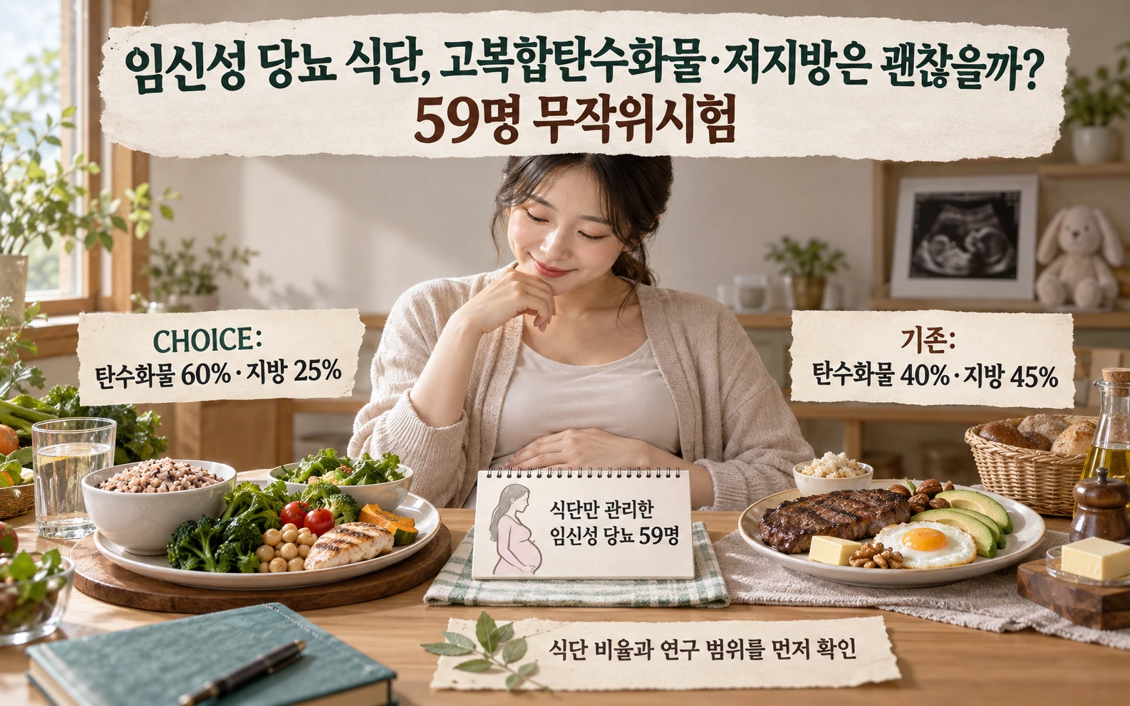 임신성 당뇨 식단 시험