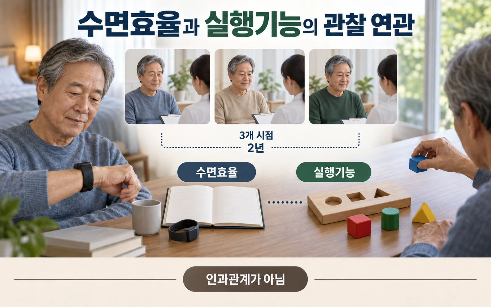 2년 세 시점의 관찰 연관과 비인과성