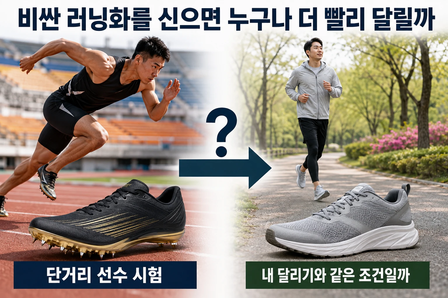 비싼 러닝화를 신으면 누구나 더 빨리 달릴까의 비교와 판단 기준