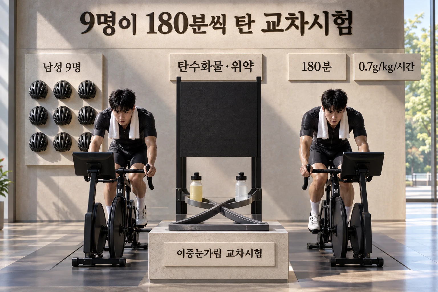 3시간 자전거를 탄 뒤 눈 움직임이 느려질 때, 탄수화물을 먹으면 막을 수 있을까 연구 결과와 적용 한계를 보여주는 2번째 인포그래픽