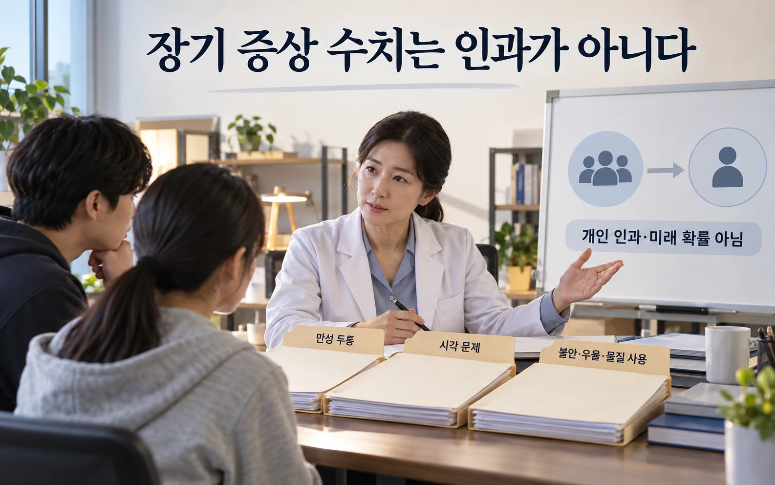 장기 증상 수치는 인과가 아니다의 근거와 적용 범위