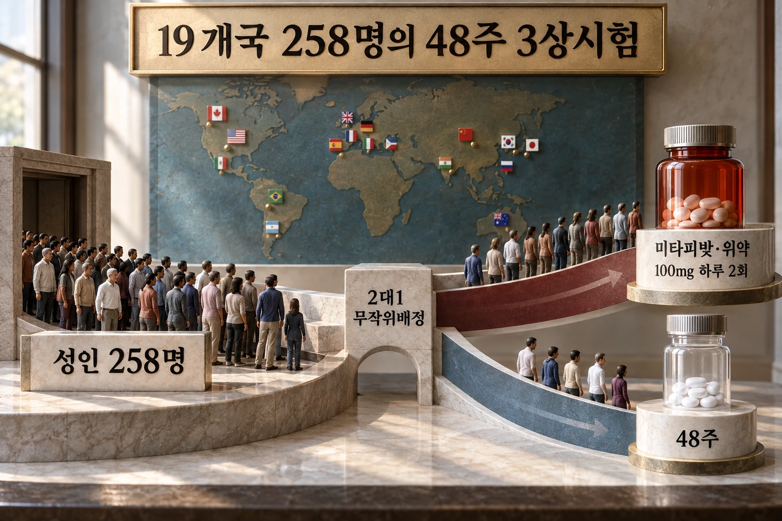 수혈 의존성 지중해빈혈, 먹는 미타피밧이 수혈 부담을 줄였을까 연구 결과와 적용 한계를 보여주는 2번째 인포그래픽