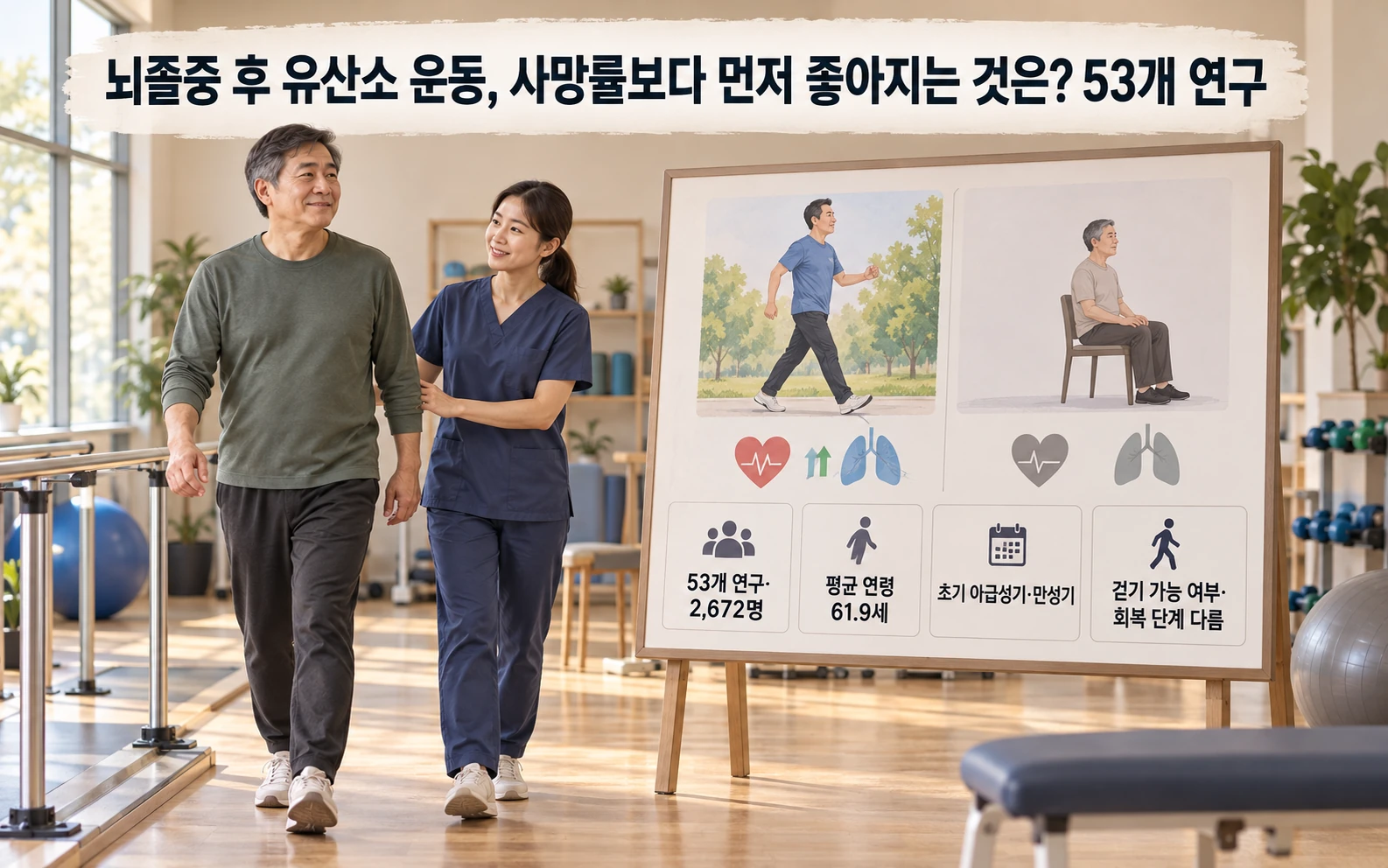 뇌졸중 후 유산소 운동 연구 개요