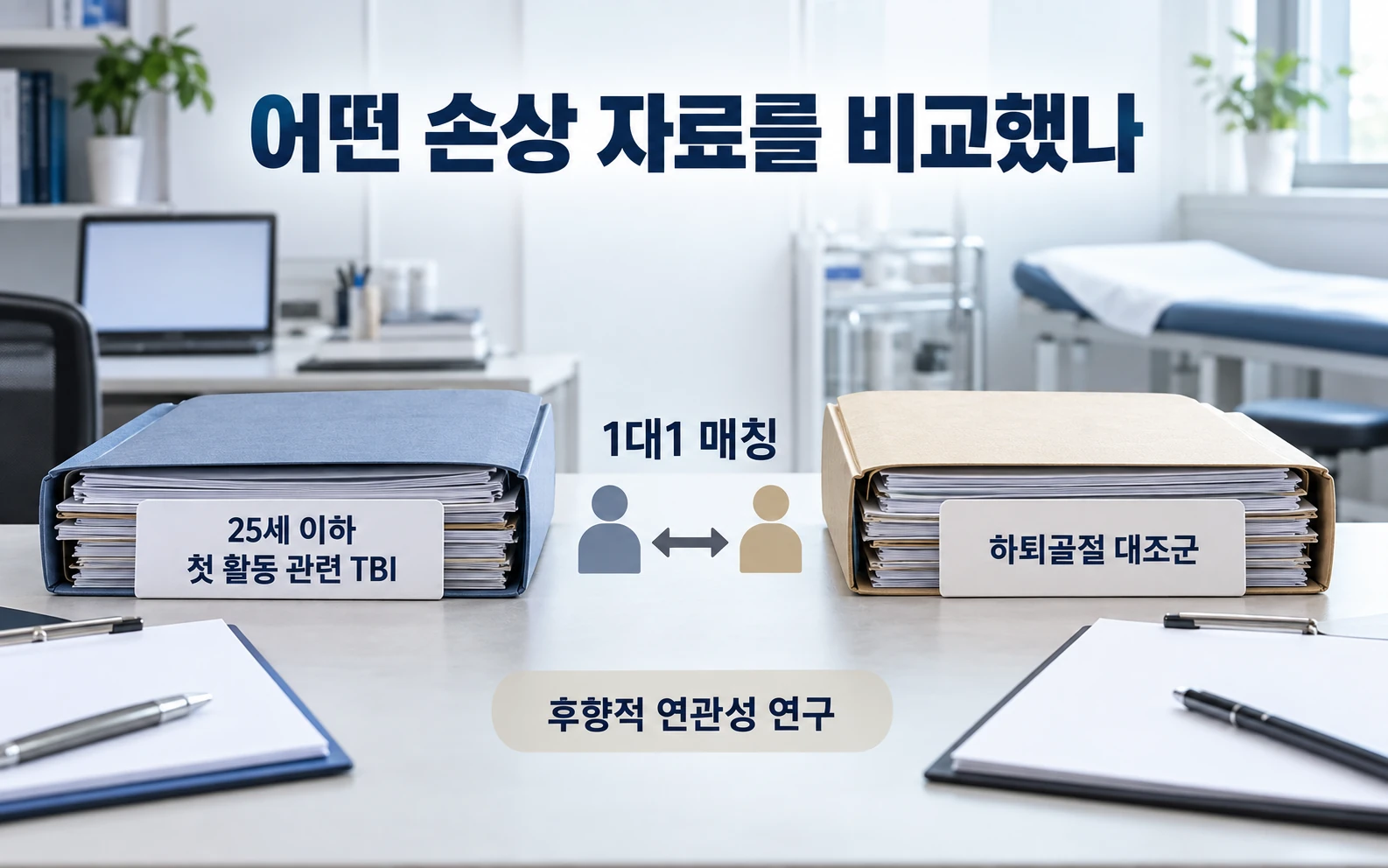 어떤 손상 자료를 비교했나의 근거와 적용 범위