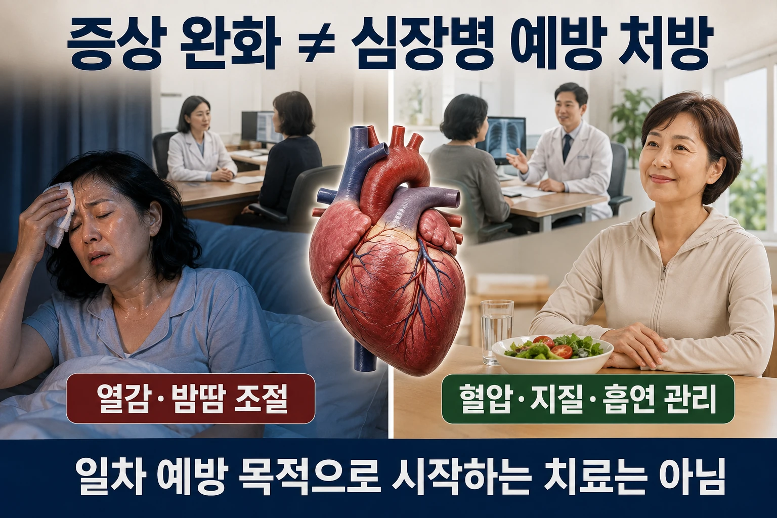 심장병 예방과는 다른 판단의 비교와 판단 기준