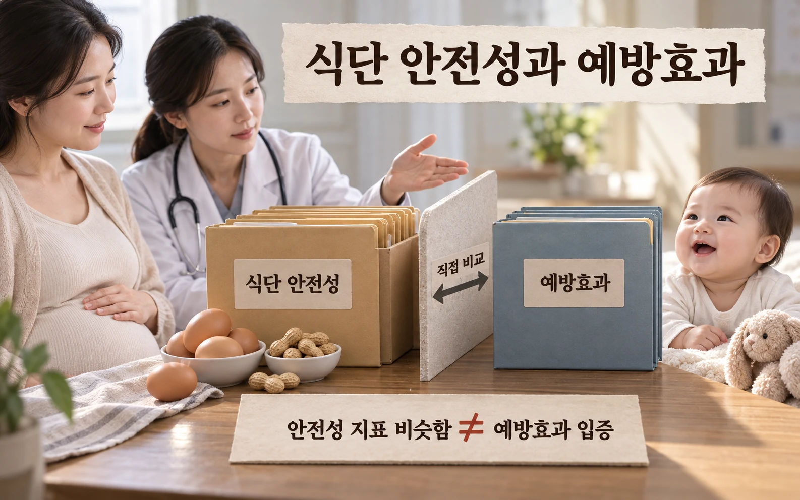 안전성과 예방효과 구분
