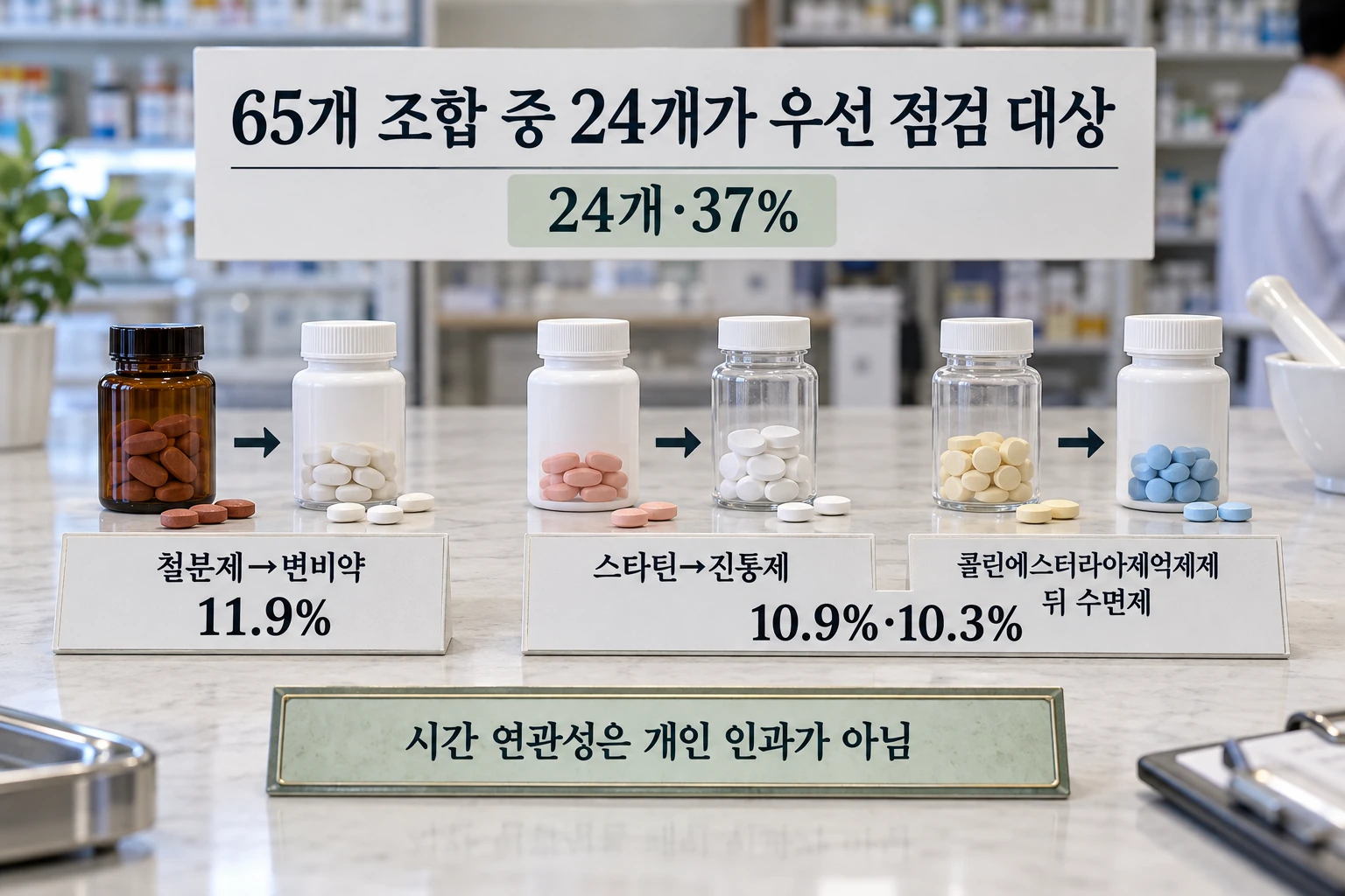 노인에게 약이 하나씩 늘어날 때, 부작용을 새 병으로 본 처방 연쇄는 없을까 연구 결과와 적용 한계를 보여주는 3번째 인포그래픽