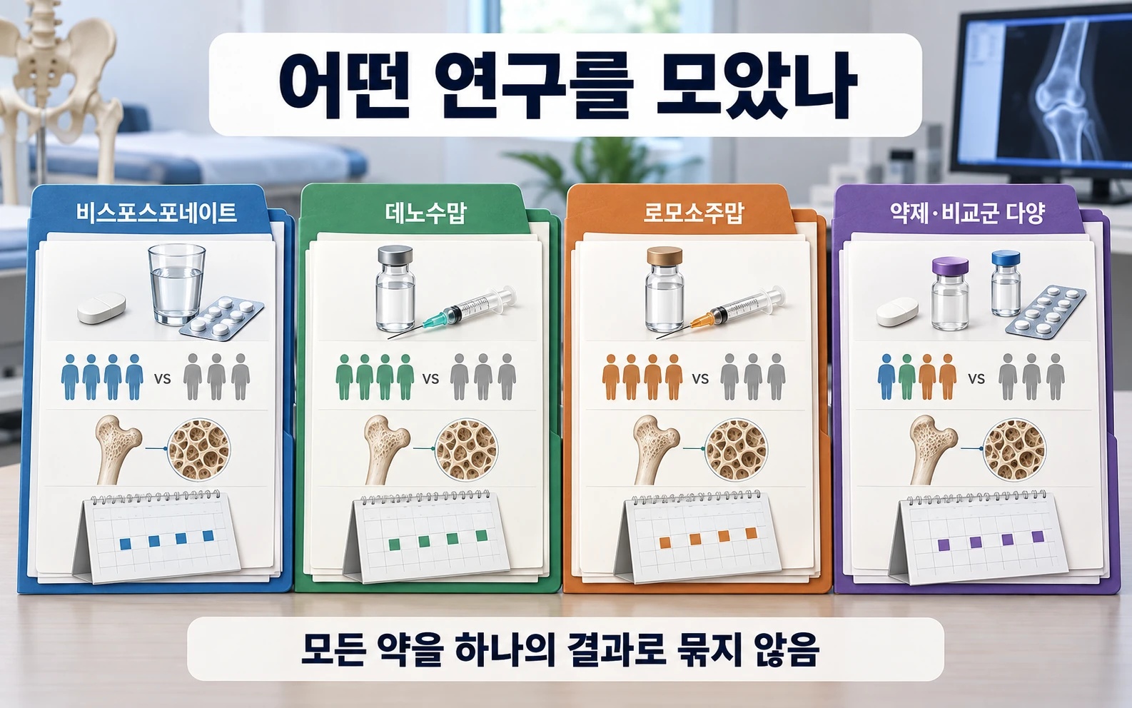 어떤 연구를 모았나의 근거와 적용 범위