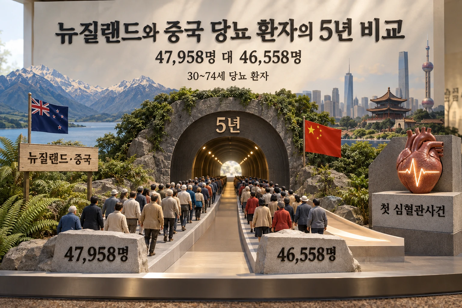 당뇨 심혈관 위험계산기, 다른 나라 공식을 그대로 써도 될까 연구 결과와 적용 한계를 보여주는 2번째 인포그래픽