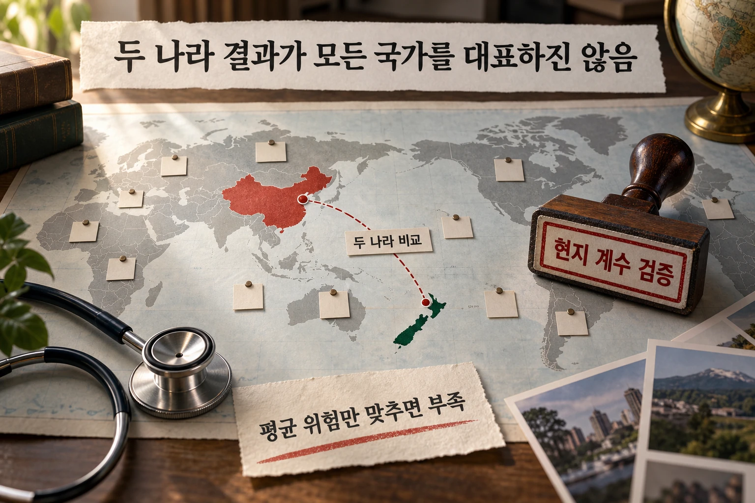당뇨 심혈관 위험계산기, 다른 나라 공식을 그대로 써도 될까 연구 결과와 적용 한계를 보여주는 5번째 인포그래픽