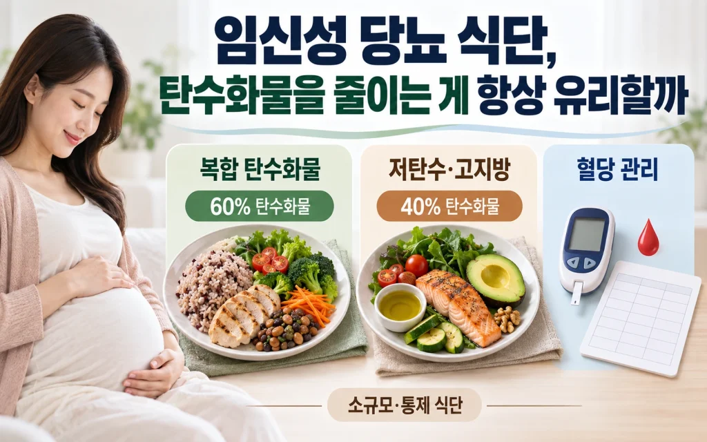 임신성 당뇨 식단, 탄수화물을 줄이는 게 항상 유리할까 핵심 요약