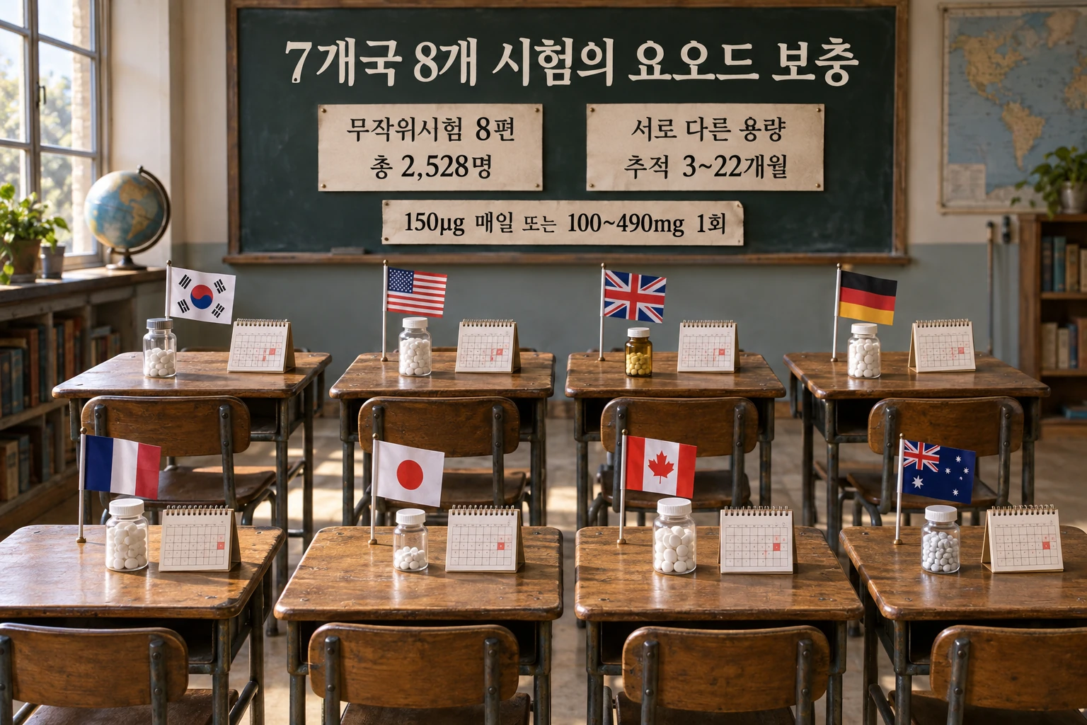 아이에게 요오드 영양제를 먹이면 성장과 인지가 좋아질까 연구 결과와 적용 한계를 보여주는 2번째 인포그래픽