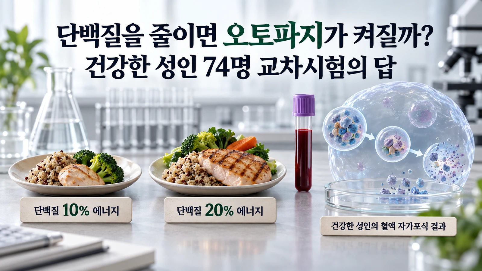 단백질 에너지 비율과 자가포식 연구
