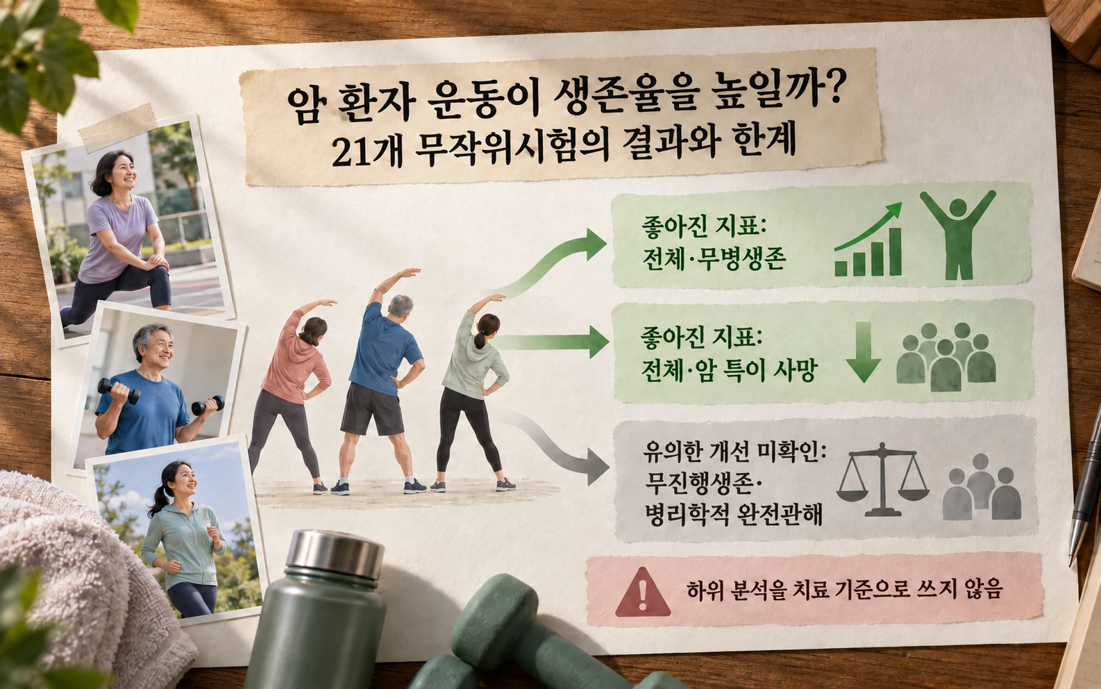 무진행생존과 완전관해의 유의성 한계