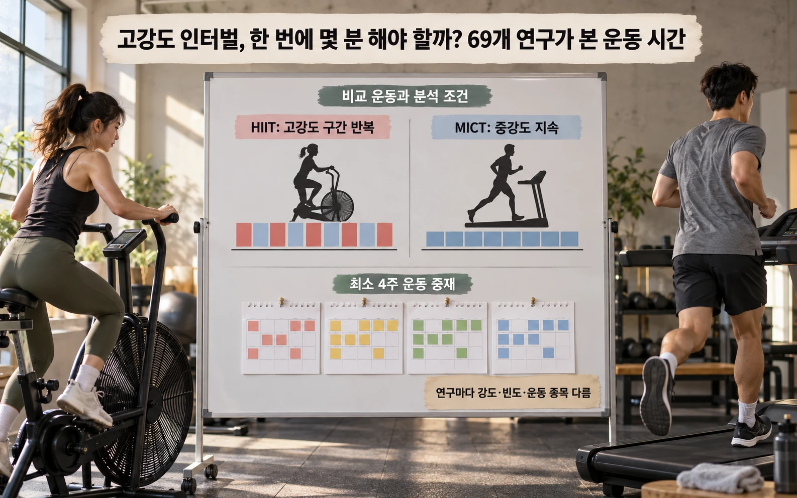 비교 운동과 분석 대상 조건