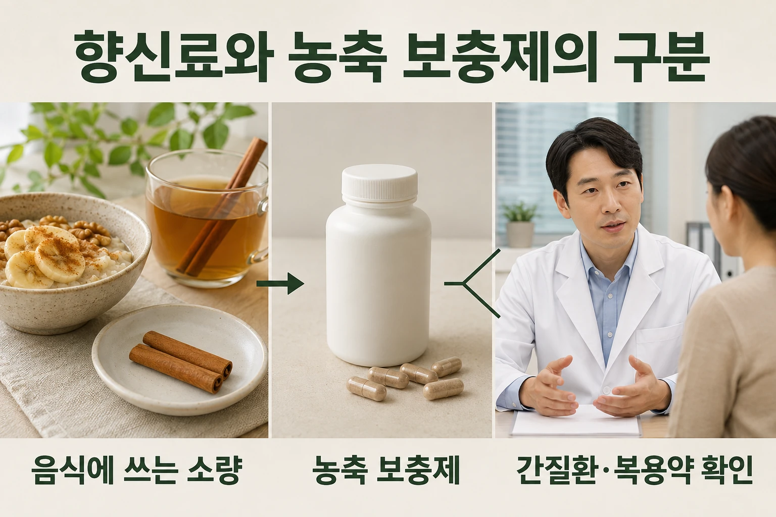 보충제를 더하기 전에 볼 생활 변화의 비교와 판단 기준