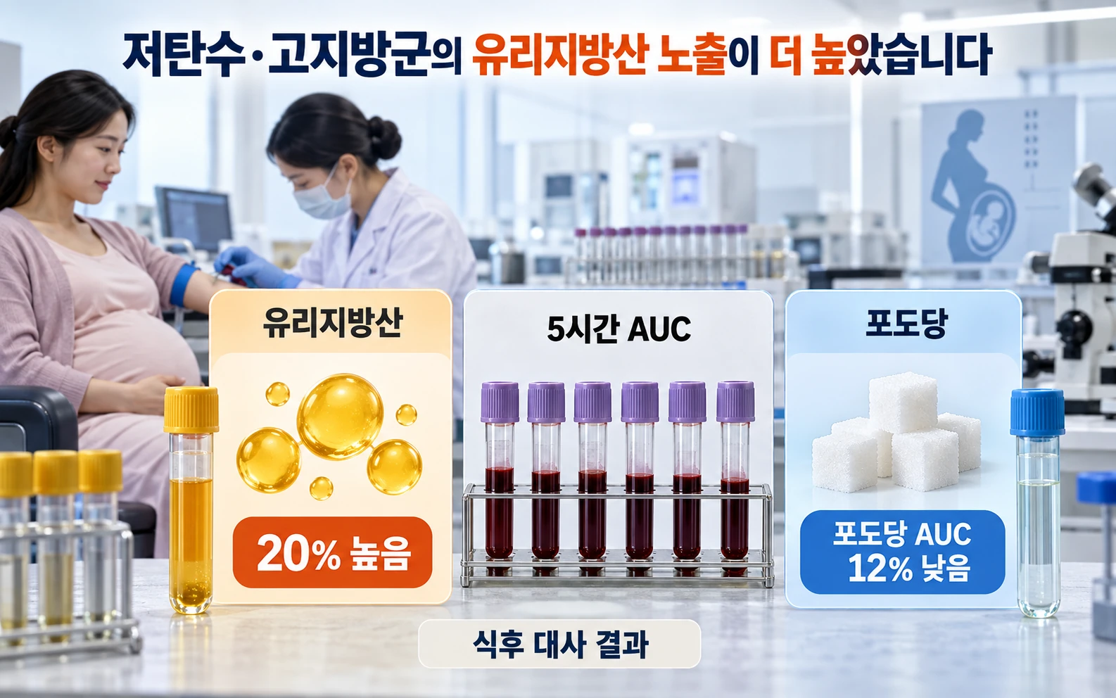 저탄수·고지방군의 유리지방산 노출이 더 높았습니다