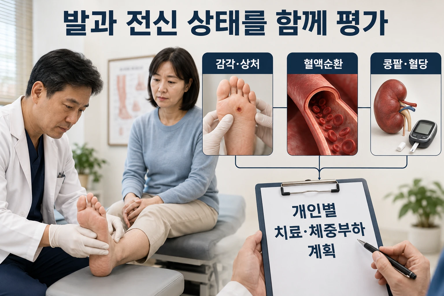 발과 함께 살펴야 할 전신 상태의 비교와 판단 기준