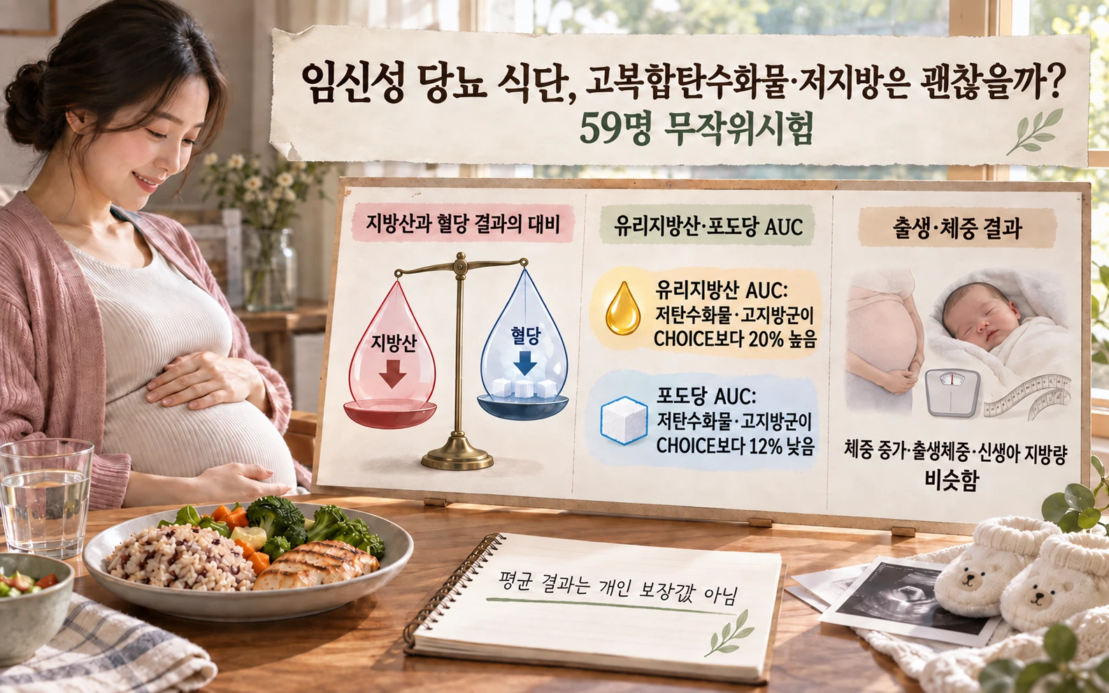 지방산과 혈당의 군간 차이