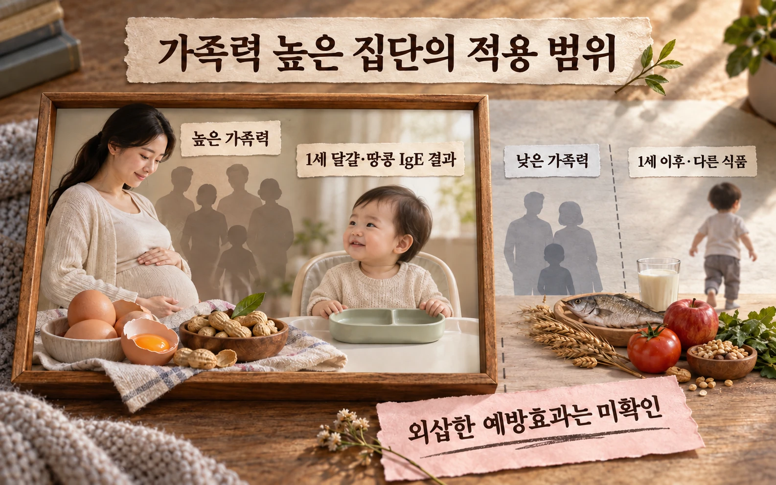 가족력이 높은 집단의 적용 범위