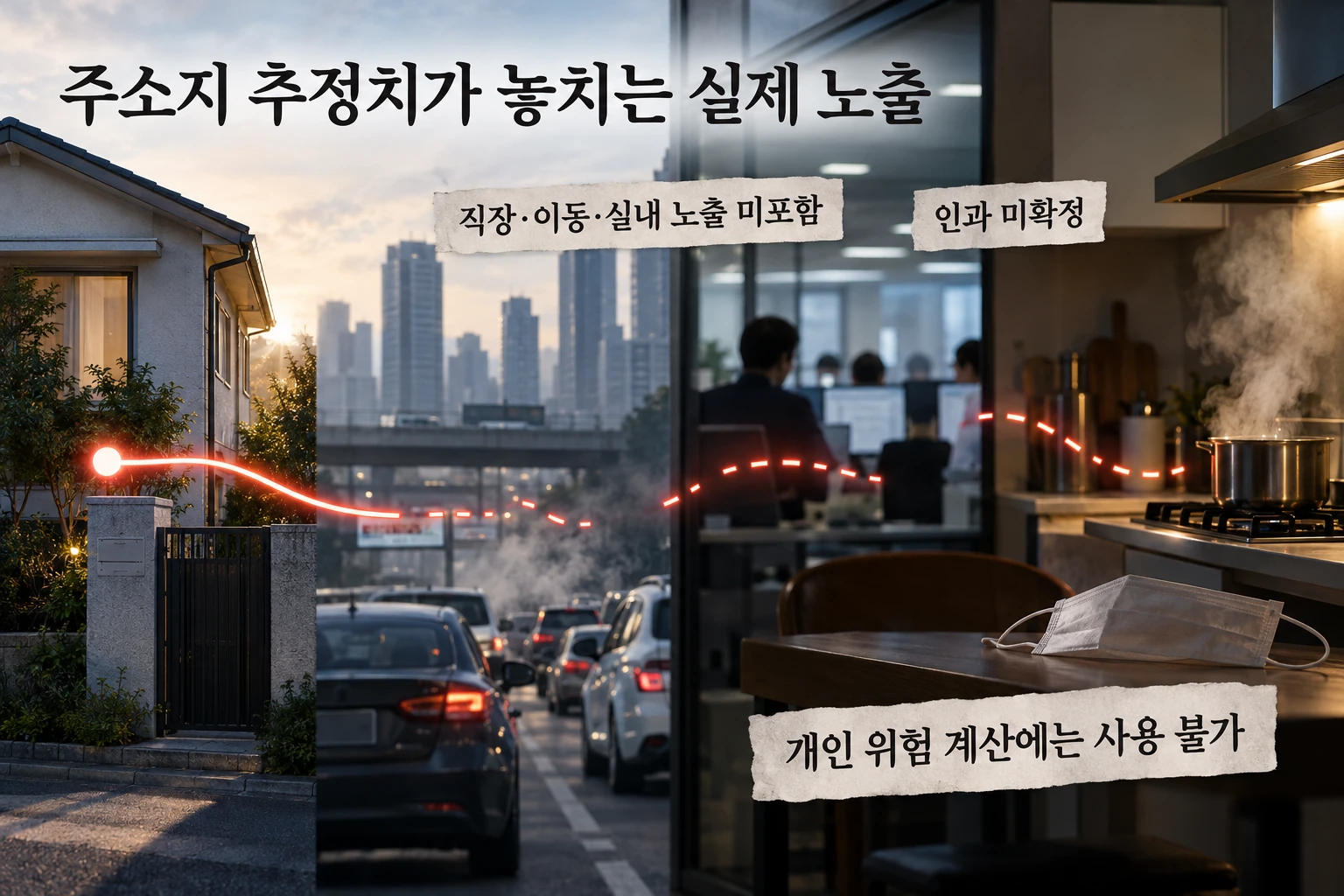 미세먼지가 낮아져도 혈관 반응은 달라졌습니다, 6년 추적의 변화 연구 결과와 적용 한계를 보여주는 5번째 인포그래픽