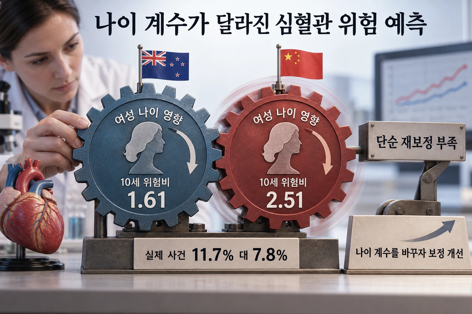 당뇨 심혈관 위험계산기, 다른 나라 공식을 그대로 써도 될까 연구 결과와 적용 한계를 보여주는 3번째 인포그래픽