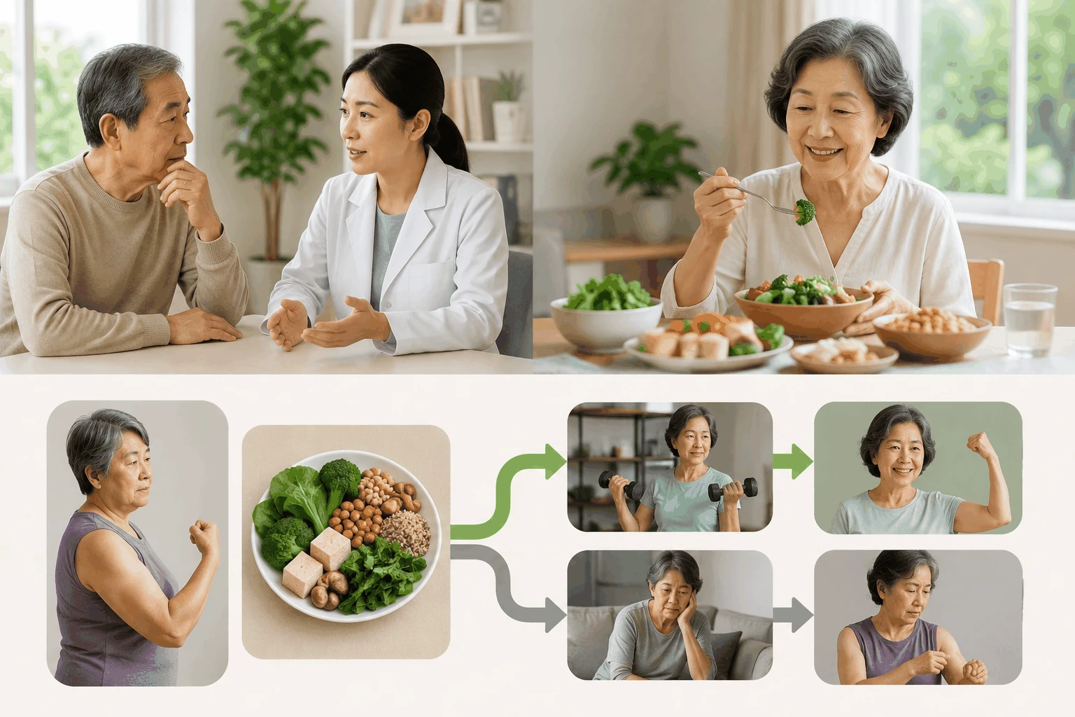 65세 이후 채식을 시작하면 근육이 줄까 핵심 내용을 보여주는 대표 이미지