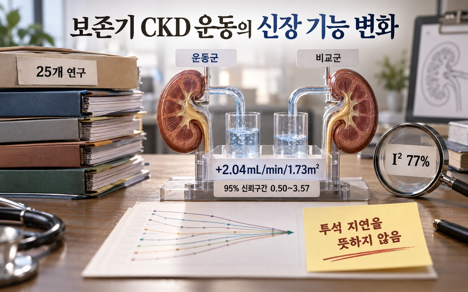 보존기 CKD 운동의 신장 기능 변화의 연구 근거와 적용 범위