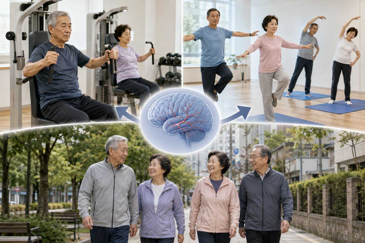 91명이 1년간 한 두 가지 운동
